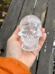 Thor- clear Quartz skull
