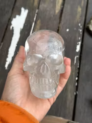 Irina- clear Quartz skull
