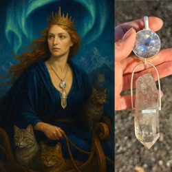 Light Portal of the North — Awaken the Diamond Codes of Freja, Clear quarts with clear quarts from Sweden