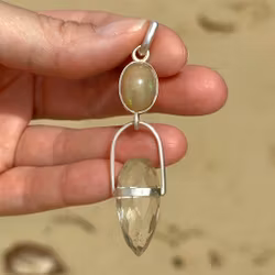 Light Dragon of Ra – awaken the New Earth light - Golden velo opal with citrine dragon egg