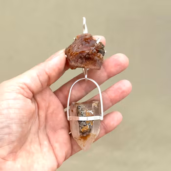 Blood of the World Tree – Awakening the Ancient Healer Within- Amber with Quan Yin Lodolite