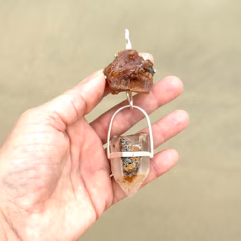 Blood of the World Tree – Awakening the Ancient Healer Within- Amber with Quan Yin Lodolite