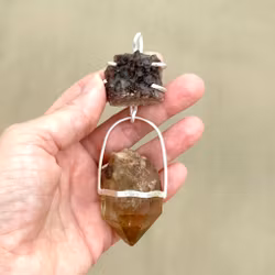 Awakening the Inner Magic – Guided by Forest, Fire and Starlight  Black Amethyst with Citrine from Congo