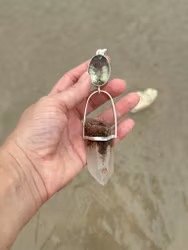 The Ascending Higher Heart – Quan Yin’s Pure Light Codes for the New Earth Feminine Awakening ✨  Green Amethyst with Quan Yin Lodolite