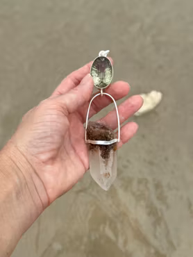 The Ascending Higher Heart – Quan Yin’s Pure Light Codes for the New Earth Feminine Awakening ✨  Green Amethyst with Quan Yin Lodolite