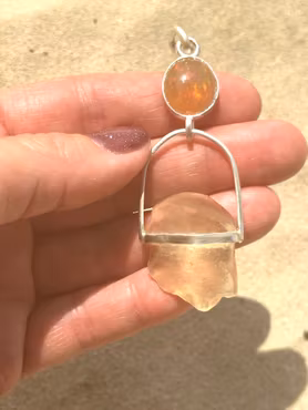 Lilith — The Wild One Who Sets You Free- Velo Fire opal with Libyan Tectite