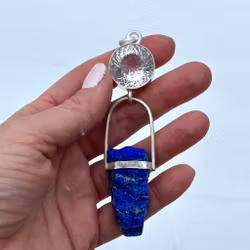 New Feminine Leader light portal -The Codes of Cleopatra. Clear quartz light portal with Lapis Lazuli