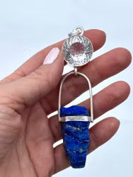 New Feminine Leader light portal -The Codes of Cleopatra. Clear quartz light portal with Lapis Lazuli