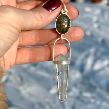 Sacred Wealth Awakening - Where Inner Receiving Becomes Outer Abundance  Pyrite with Fire Horse Vogel crystal