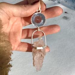 A mission of the higher heart- Clear Quartz Light Portal with Crystalline Rose Quartz