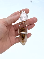 Embodiment of the New Feminine Leadership- Rose Quartz with Quan Yin Lodolite