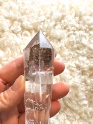 Lodolite Vogel crystal with amazing rainbows