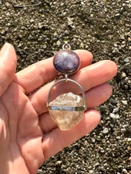 The Return of the Sovereign Heart - Star Ruby & Clear Quartz Enhydro from the Himalayas