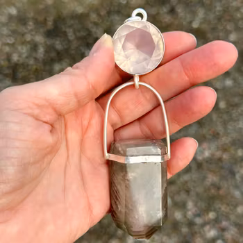 Heart of the Wild - Artemis Rose Gate - Rose Quartz with Phantom Lodolite