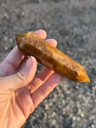 Golden healer Vogel crystal