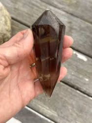 Large dark citrine Vogel crystal