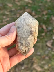 Double terminated Lodolite crystal