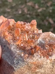 Tangerine Quartz cluster