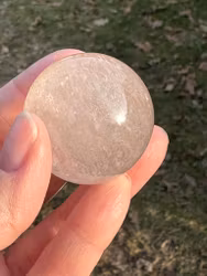 Rutilated Quartz sphere, rare