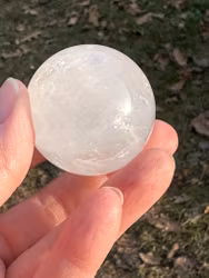 White Calcite sphere