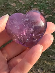 Amethyst heart