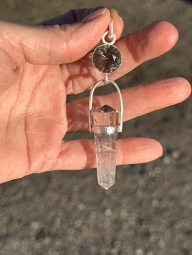 Völva- Golden Rutilated Quartz from Hardangervidda, Norway  with Fire Horse Vogel Crystal