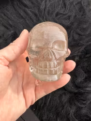 Smokey quartz skull