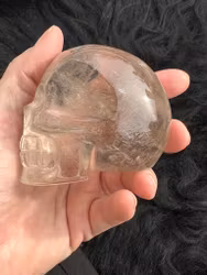 Smokey quartz skull