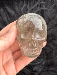 Lodolite crystal skull