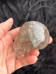 Lodolite crystal skull