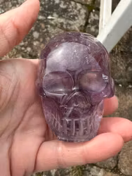 Amethyst skull