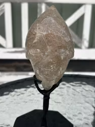 Arcturian rutilated quartz skull