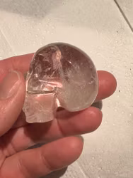 Clear quartz crystal skull small