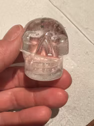 Clear quartz crystal skull medium