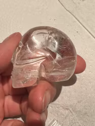 Clear quartz crystal skull medium