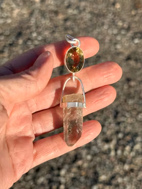 Sunna Ignite Your Inner Sun    Citrine with Golden Quartz from Jämtland, Sweden