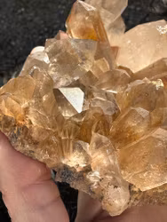 Rutilates Quartz cluster
