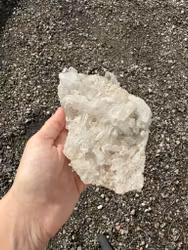 Clear quartz cluster