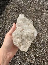 Clear quartz cluster