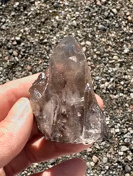 Rutilated quartz cluster