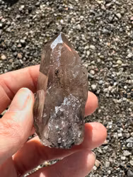 Rutilated quartz cluster