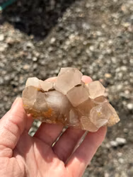Rutilated quartz cluster