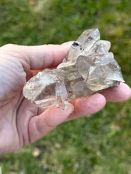Rutilated Quartz cluster