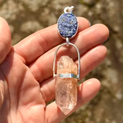 A Lineage of Voice - Awakening the Power Within - Lapis Lazuli with Lemurian Lodolite