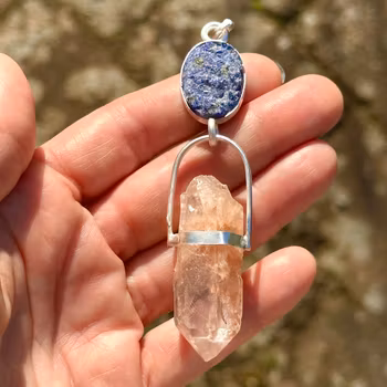 A Lineage of Voice - Awakening the Power Within - Lapis Lazuli with Lemurian Lodolite