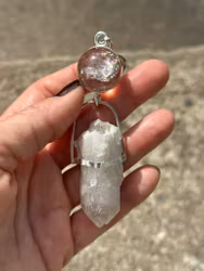 The Veil of Remembering — A Return to the Hidden Realms  Rainbow Smokey Quartz with Fjällkvarts