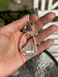 A Return to the Cosmic Flame- Rutilated Smokey Quartz from the North with Herkimer Diamond