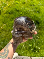 Elestial Quarttz skull large