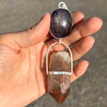 The Volcano - Star Ruby with Orange River Quartz
