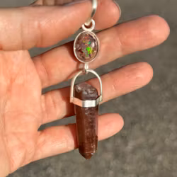 Earth Power- Fire Opal with Red Quartz